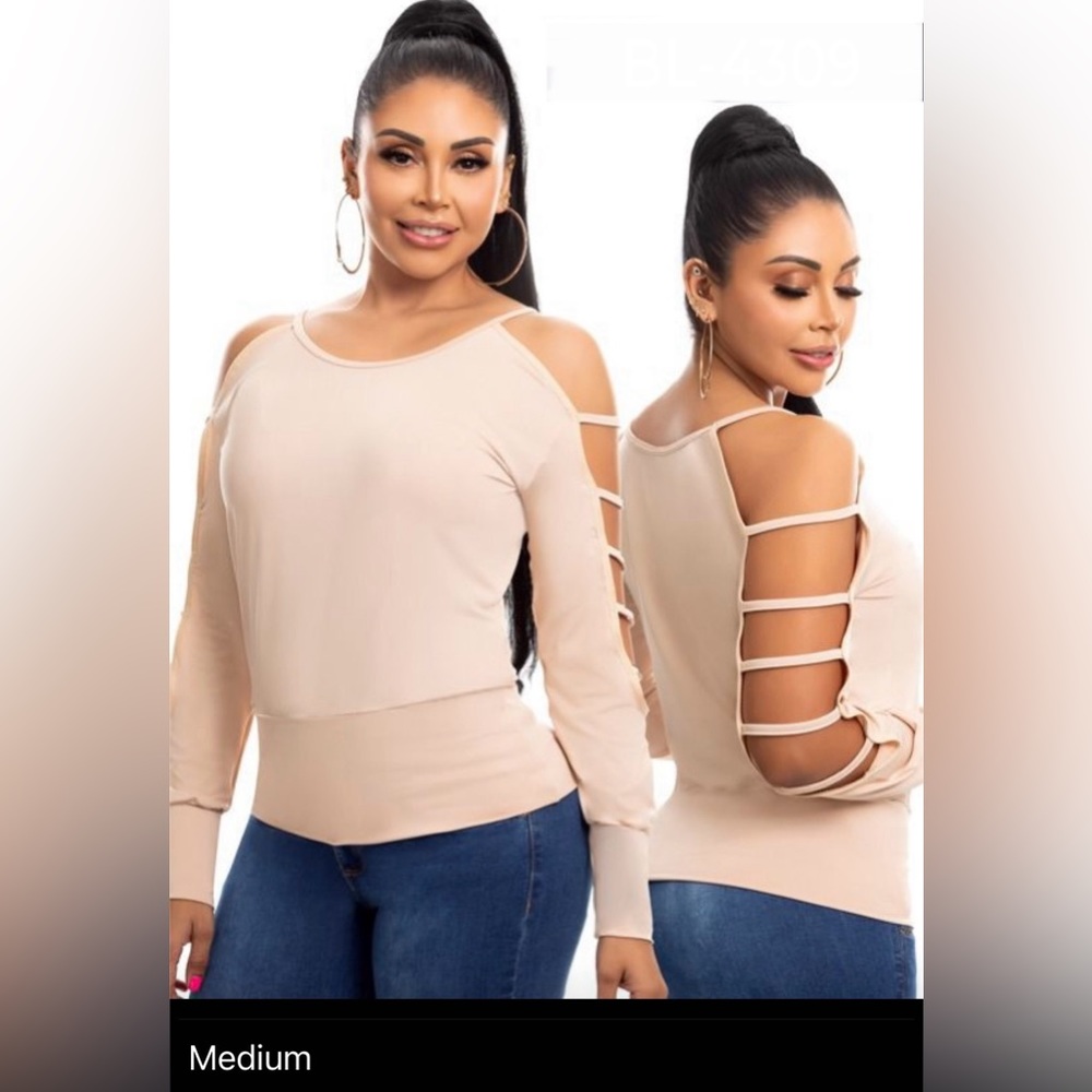 Colombian Style Cream Shapewear Top Elegance and Style